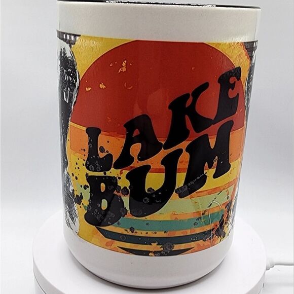 NEW Coffee Mug Cup 15oz Large CoffeeShop Lake Home Housewarming Vacation Fun - Picture 3 of 4